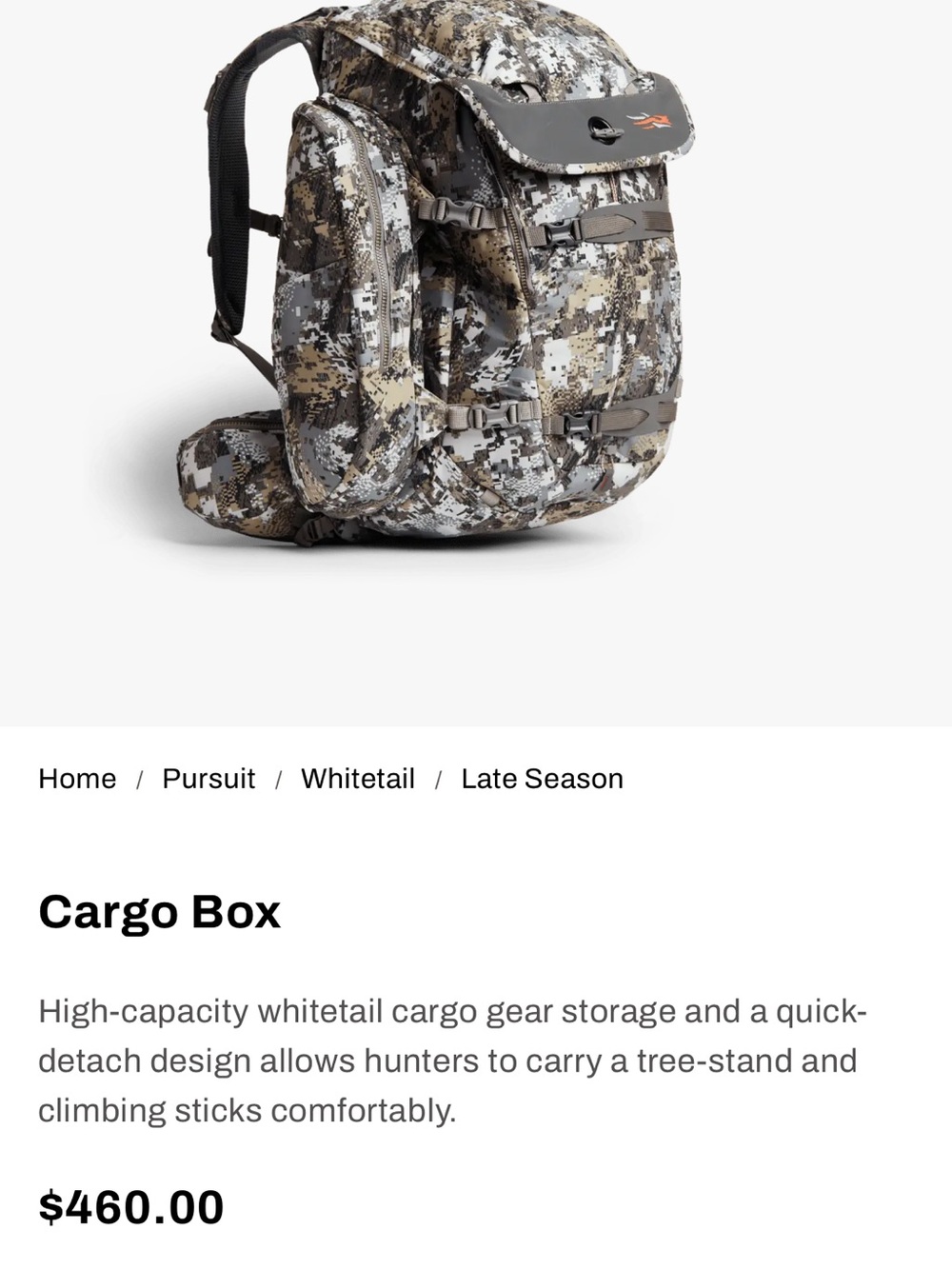 Cargo Box Hunting Backpack - Digi Camo
